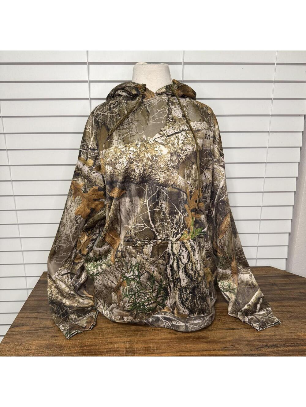 King's Camo Realtree Edge Camouflage Men's Hoodie Size Large